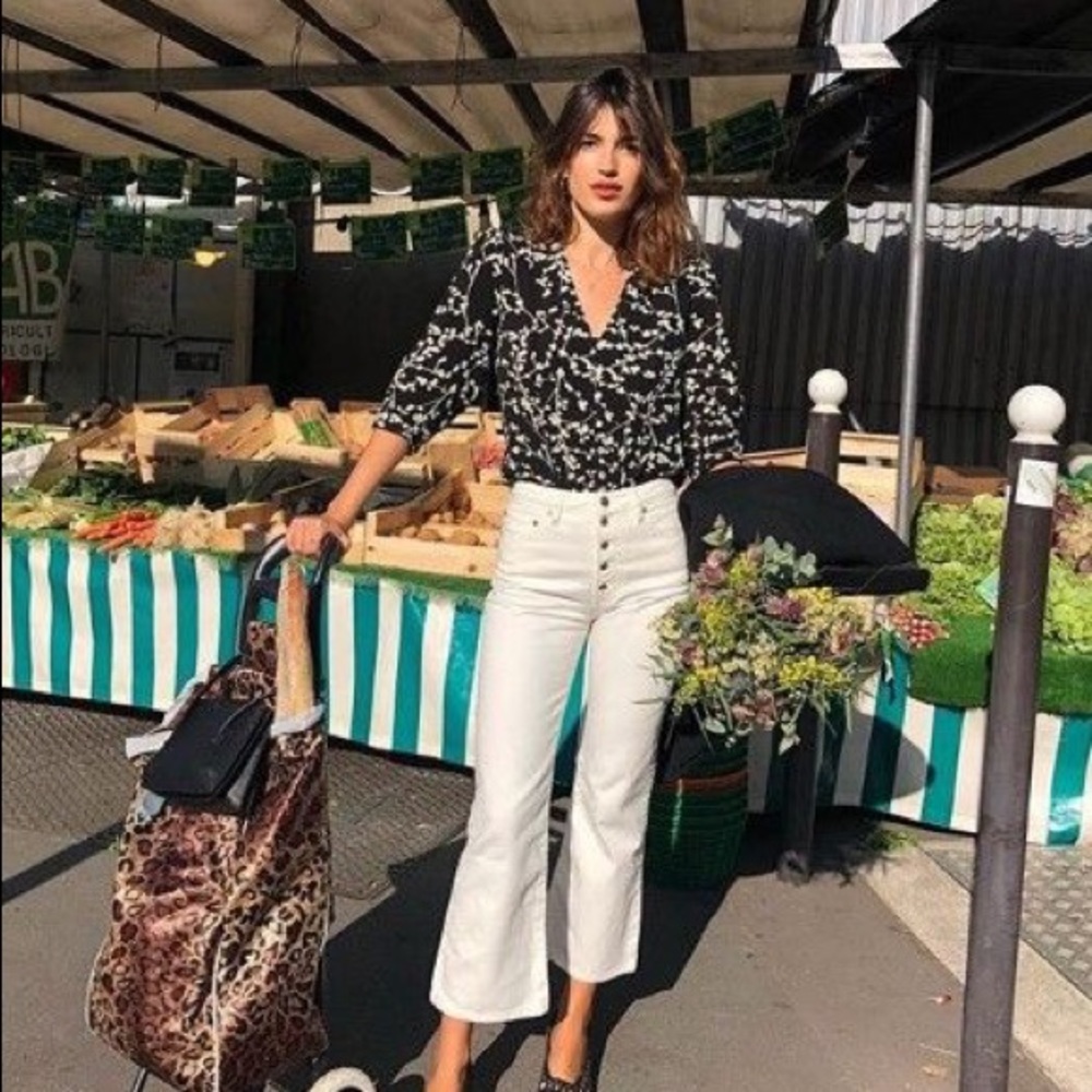 ROUJE Bastille Jeans in Ecru Size Fr 28